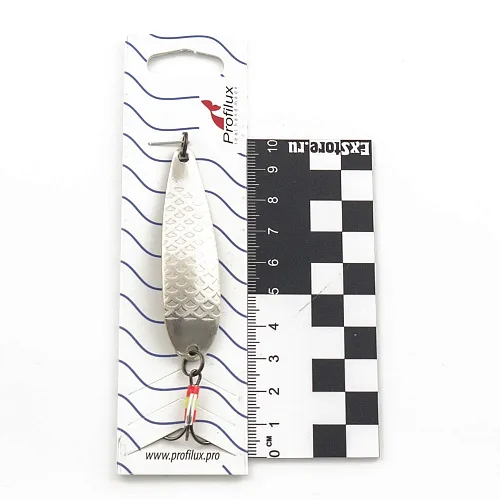 Блесна колеблющаяся Profilux Орка Б 11гр цв. 04 серебро чешуя (5 шт в упак.)