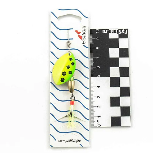 Блесна вращающаяся Profilux Олимпик 4 (10гр) цв. 219 желто-салатовый (5 шт в упак.)