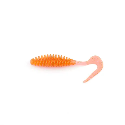 Виброхвост FISHER BAITS Ribbed Twist 65мм цвет 01 (уп. 10шт)