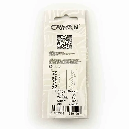 Блесна вращающаяся Caiman Longy classic 6гр #1 цвет CA12 (5шт в упак.)