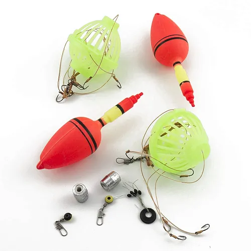 "Убийца" толстолоба Palomino 10/55 (2 поплавка+2кормушки+2груза+стопоры)