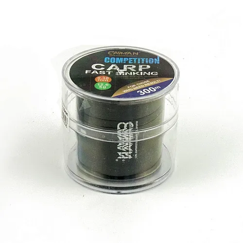 Леска Caiman Competition Carp Sinking 300м 0,30мм черная