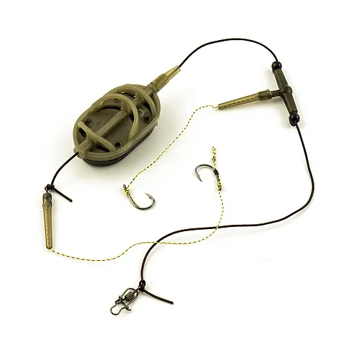 Монтаж Palomino PL6131-C с флэт кормушкой отвод вертолет 2 крючка 60g
