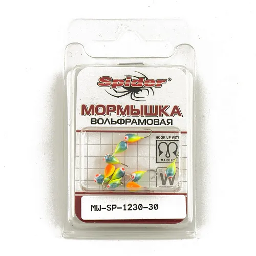 Мормышка вольфрамовая Spider капля с отверст. 3 мм 0,37 гр 30