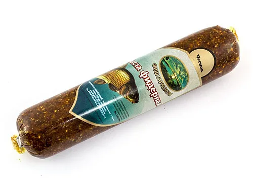 Прикормка колбасная (Паста фидерная) ФИШ ГАРМОНИЯ (чеснок) (28 шт в упак.)