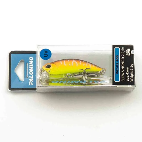 Воблер Palomino Venus 45S 5,2гр 0,2-2,5м цвет 1 UV
