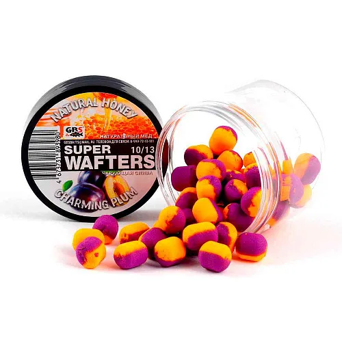 Бойлы нейтральной плавучести (Wafters) GBS Мед-чарующая слива 10х13мм