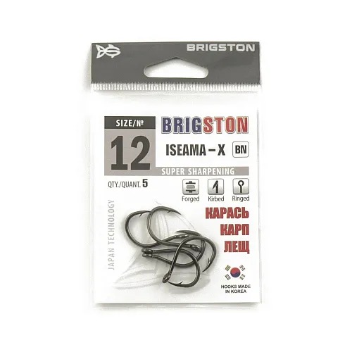 Крючок Brigston Iseama-X BN №12 ( уп. 5 шт.)