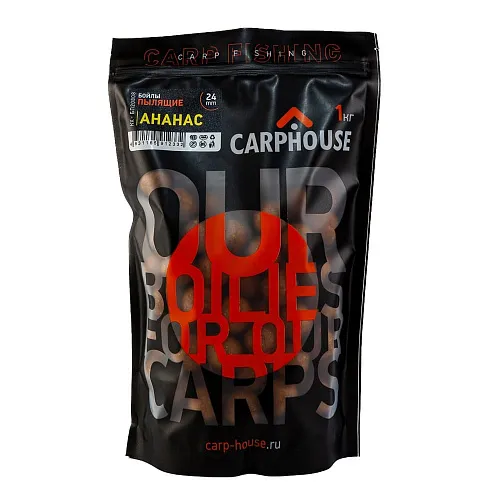 Бойлы Carp House пылящие Ананас 1кг 24мм