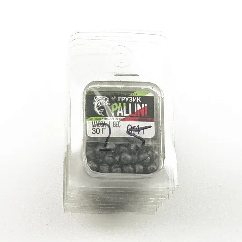 Грузики рыболовные Pallini 0,4гр (упак 30гр) (10шт в упак) РБ 