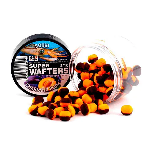 Бойлы нейтральной плавучести (Wafters) GBS Кальмар-чарующая слива 8х10мм