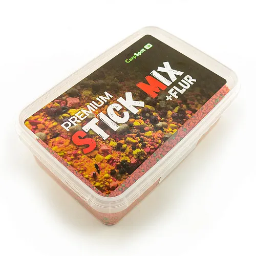 Пеллетс CarpSpot Premium Stick Mix 2 мм 500 г (оранж/зел) Слива оранжевая