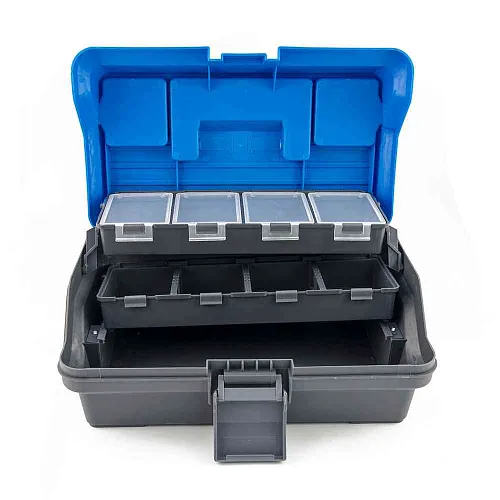 Ящик Caiman голубая крышка ZY-058 32x19x15cm