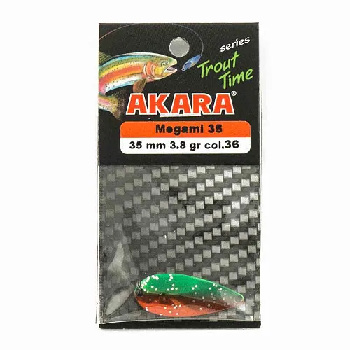Блесна форелевая колеб. AKARA trout time Megami 35мм 3,8гр цвет 36