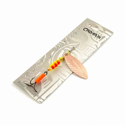 Блесна вращающаяся Caiman Longy Caterpillar 10гр #3 цвет CA01 (5шт в упак.)