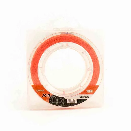 Шнур Caiman Lumen 100м 0,28мм оранжевый