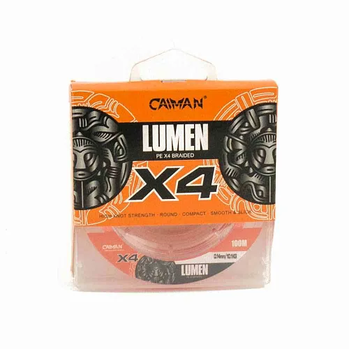 Шнур Caiman Lumen 100м 0,14мм оранжевый