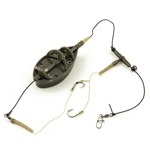 Монтаж Palomino PL6135-C с флэт кормушкой_отвод вертолет 2 крючка100g