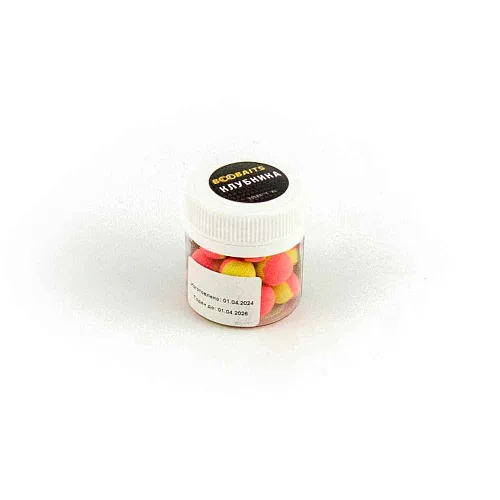 Бойлы Pop up BOO Baits 12мм Клубника 10гр банка