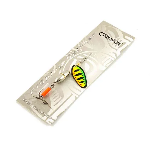 Блесна вращающаяся Caiman Oval core 10гр #4 цвет CA17 (5шт в упак.)