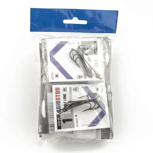 Крючок двойник Brigston Double long № 1 ( уп. 10 шт.)