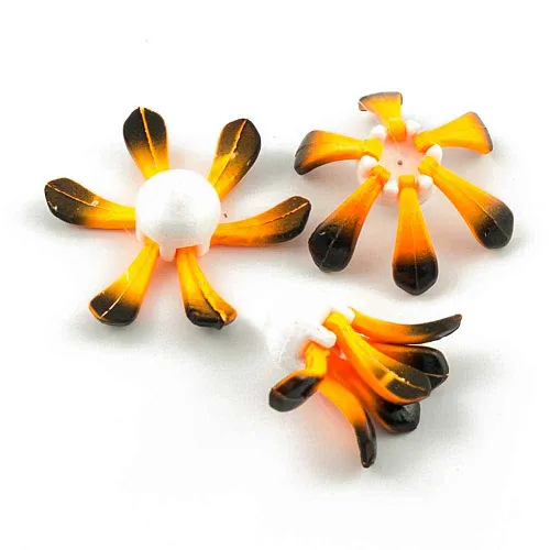 Поплавок зимний Proliv "Ромашка" 6 лепестков 1,4 гр (черн-оранжевый) отгрузка 2-2,5 гр (3 шт. в уп)