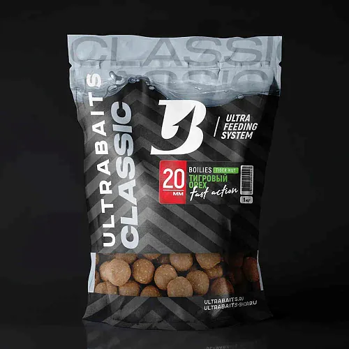 Бойлы прикормочные UltraBaits "Classic" Тигровый орех 1 кг 20 мм