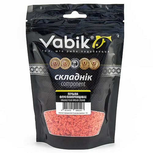 Компонент прикормки Vabik Печиво флуо оранжевое 150 г
