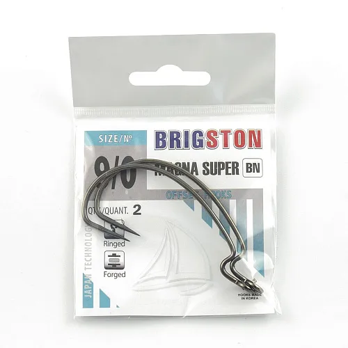 Крючок офсетный Brigston Magna Super № 9/0 ( уп. 2 шт.)