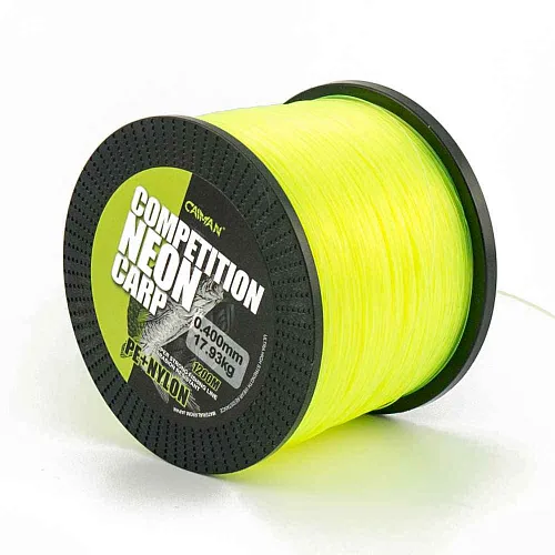 Леска Caiman Competition Neon Carp 1200м green 0,40мм