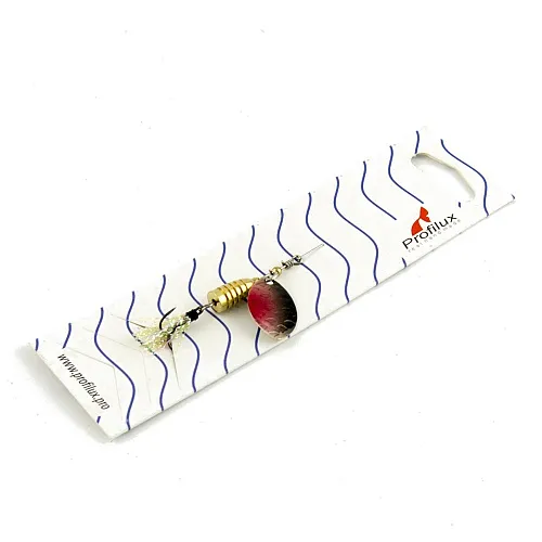 Блесна вращающаяся Profilux Олимпик 1 (4гр) цв. 07 серебро-черноспинка чешуя (5 шт в упак.)