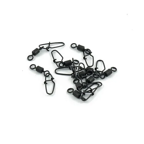 Застежка с вертлюгом Caiman 216011 black mat #2 10шт/уп 