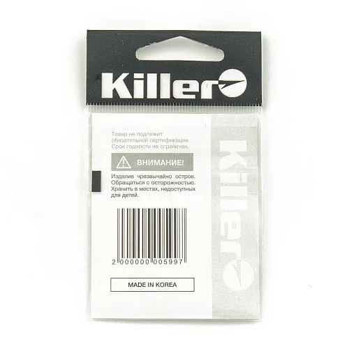 Крючок офсетный Killer Wide range worm № 4