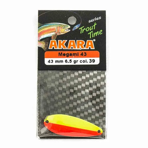 Блесна форелевая колеб. AKARA trout time Megami 43мм 6,5гр цвет 39