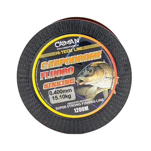 Леска Caiman Carpodrome Fluoro orange 1200м 0,405 мм