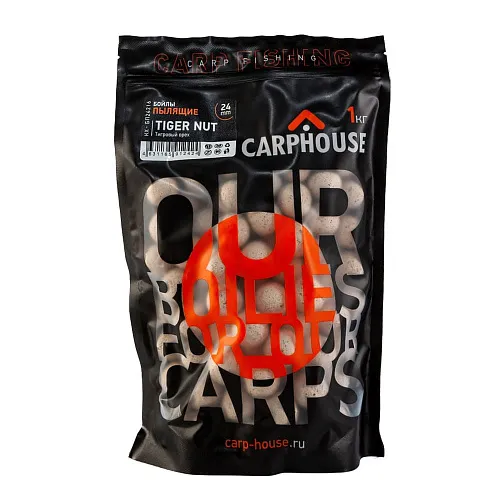 Бойлы Carp House пылящие Тигровый орех 1кг 24мм