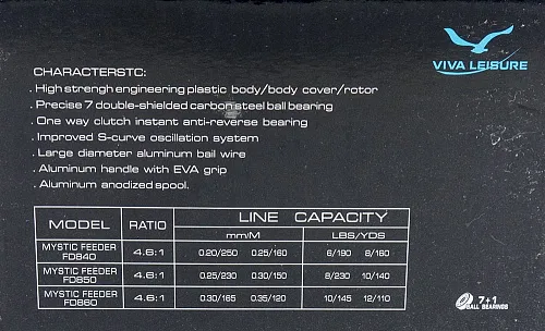 Катушка Viva Mystic Feeder FD840