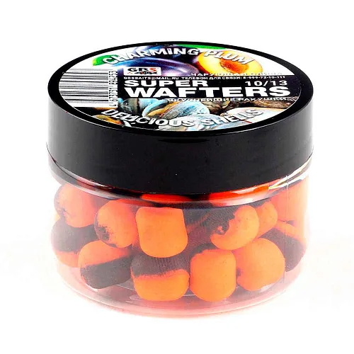 Бойлы нейтральной плавучести (Wafters) GBS Чарующая слива-вкуснейшие ракушки 10х13мм