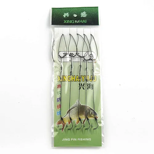 Набор карповых поводков Palomino 5 шт 10/52 № 9 (20шт. в упак.)