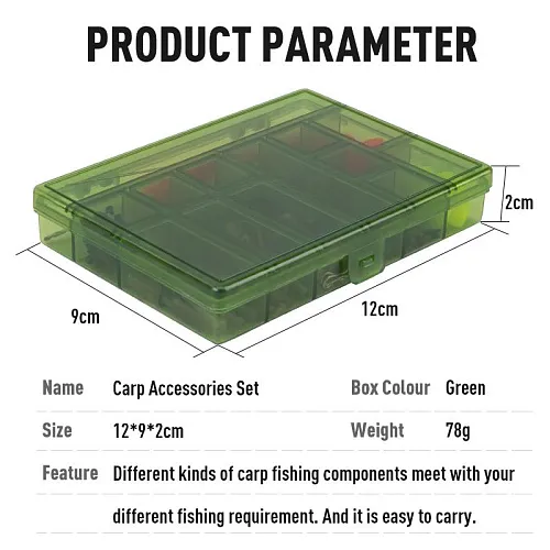 Набор карповых аксессуаров Carpking в коробке 12,3х9,2х2,3 см