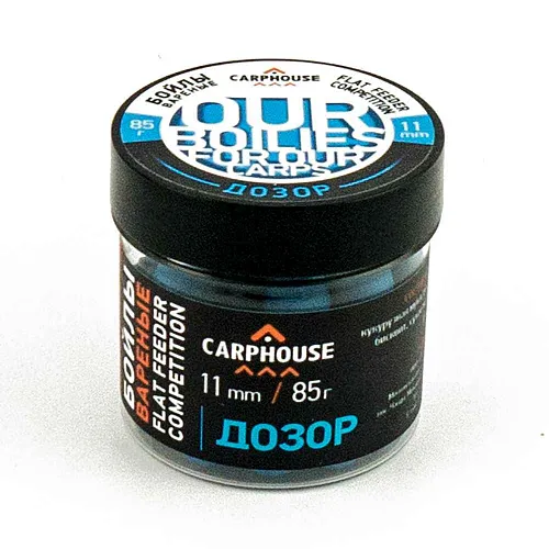 Бойлы Carp House вареные насадочные 11мм Дозор (банка 85гр)