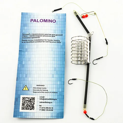 Монтаж Palomino с антизакручивателем с кормушкой Полещук PL6104-C - 60g (10 шт в упак)