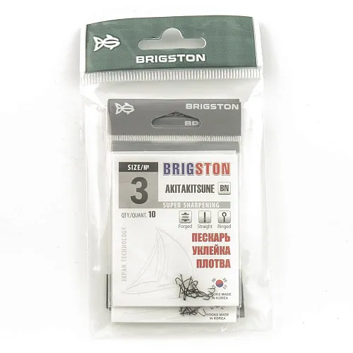 Крючок Brigston Akitakitsune BN №3 (10шт в упак)
