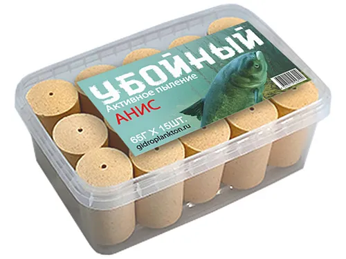 Гидропланктон Убойный 65г в контейнере, 15 табл. Анис