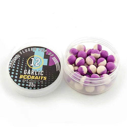 Бойлы Pop up BOO Baits 12мм Чеснок 25гр банка