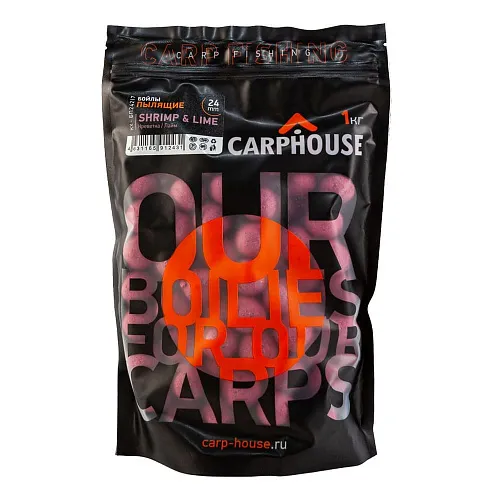 Бойлы Carp House пылящие Креветка-лайм 1кг 24мм