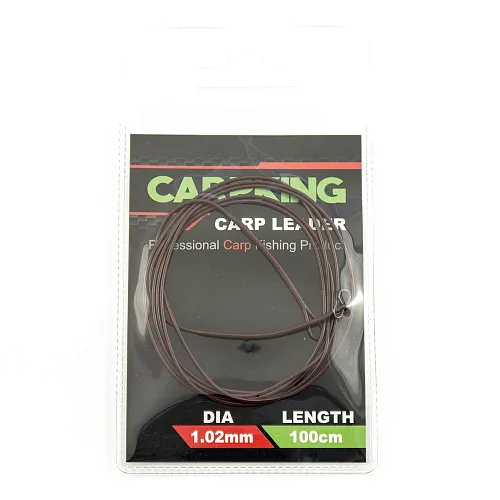 Монтаж-leader Carpking c быстросъемной застежкой brown Ф1,02мм 100см (фасовка 5 упак.) CK6207