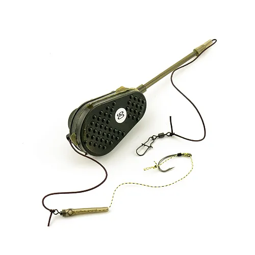 Монтаж Palomino PL6138-C с флэт кормушкой и антизакручивателем - 90g (10 шт в упак)