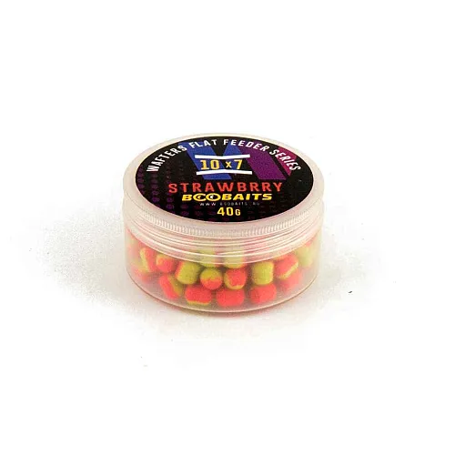 Бойлы BOO Baits Wafters 10x7мм Клубника 40гр банка