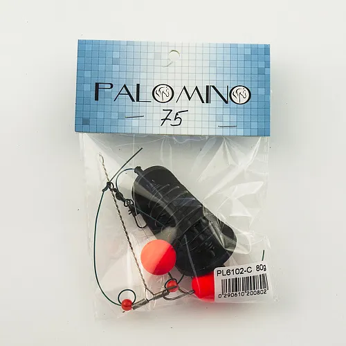Монтаж кормушка "лыжа" Palomino PL6102-C - 80g 2 плавающих крючка (10 шт в упак)